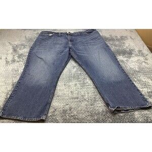 Route 66 Men's Blue Relaxed Straight Wash Jeans Size 48x30